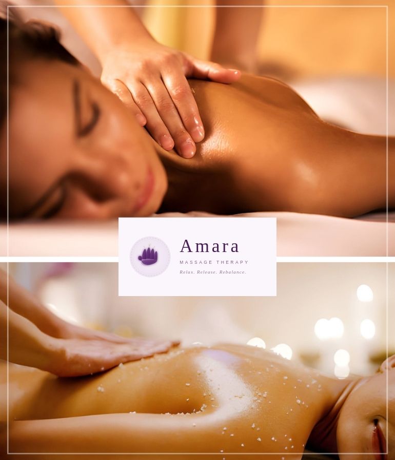 Amara providing personalised, holistic massage therapy — tailored to each client's individual needs.